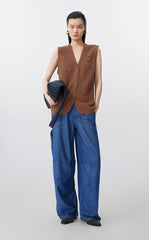 Sweater / JNBY Eco-Friendly Loose Knit Vest