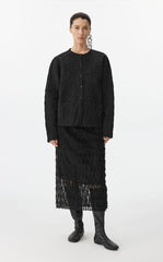 Skirt / JNBY Feather-Like Embroidered Midi Skirt