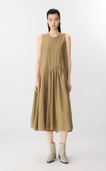 Dress / JNBY Sleeveless A-Line Cotton-Silk Dress