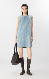 Dress / JNBY A-Line Sleeveless Cotton-Hemp Dress