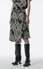 Skirt / JNBY Print Ramie Skirt