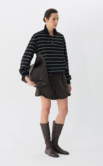 Pants / JNBY Terry Wide-Leg Drawstring Shorts