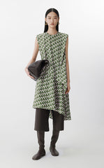 Dress / JNBY Geometric Print Sleeveless Dress