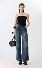 Pants / JNBY Sustainable Cargo Denim Trousers