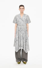 Dress / JNBY Hand-Painted Hydrangea A-Line Dress