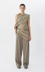 Dress / JNBY Twisted Cotton Sleeveless Dress