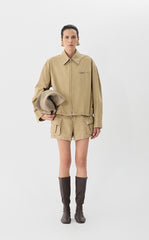 Shorts / JNBY Wide-Leg Rolled Cotton Shorts