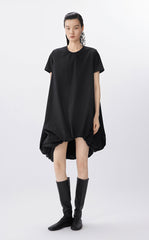 Dress / JNBY A-Line Pleated Cotton Blend Dress