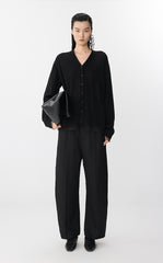 Pants / JNBY Wide-Leg Rolled Hemp Pants