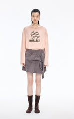 T-shirt / JNBY Black & White Comic Print Cotton Tee