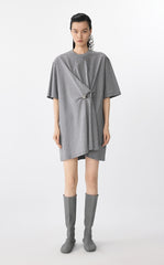 Dress / JNBY Asymmetric Cotton Short Sleeve Dress