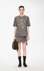 Skirt / JNBY Italian Cotton Twill A-Line Mini Skirt