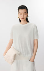 Sweater / JNBY Cotton Short Sleeve Pullover