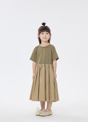 Dresses / jnby by JNBY Patchwork Short Sleeve Dress
