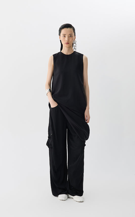 Dress / JNBY Oversized Sleeveless Silk Dress