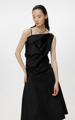 Vest / JNBY Pleated Sleeveless Irregular Suspenders£¨100% cotton£©