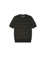 Cardigan / JNBY Cotton Stripe Short Sleeve Knit