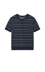 Cardigan / JNBY Cotton Stripe Short Sleeve Knit