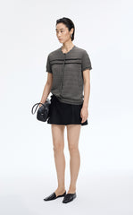 Cardigan / JNBY Open-Knit Cotton Cropped Cardigan