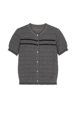 Cardigan / JNBY Open-Knit Cotton Cropped Cardigan