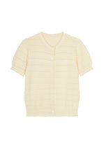 Cardigan / JNBY Open-Knit Cotton Cropped Cardigan