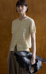 Cardigan / JNBY Open-Knit Cotton Cropped Cardigan