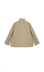 Coat / JNBY Oversized Gradient Plaid Drawstring Trench Coat