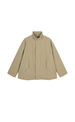 Coat / JNBY Oversized Gradient Plaid Drawstring Trench Coat