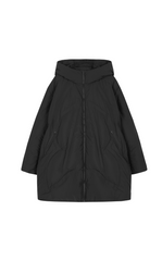 Coat / JNBY Oversized Quilted A-Line Hooded Down Coat