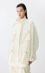 Coat / JNBY Oversized Shapeable Bone-Fish Hybrid Jacket