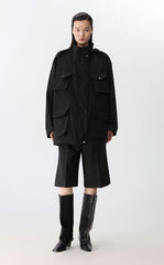 Coat / JNBY Oversized Shapeable Bone-Fish Hybrid Jacket