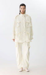 Coat / JNBY Oversized Shapeable Bone-Fish Hybrid Jacket