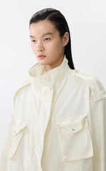 Coat / JNBY Oversized Shapeable Bone-Fish Hybrid Jacket