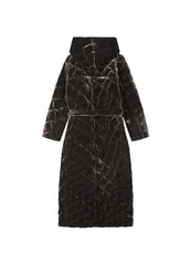 Coat / JNBY Oversized Silk-blend Long Puffer