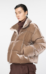 Coat / JNBY Silk-blend Puffer Jacket
