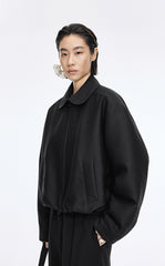 Coat / JNBY T-Shape Drawstring Short Padded Jacket