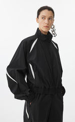 Coat / JNBY Colorblock Fishbone-Fit Jacket