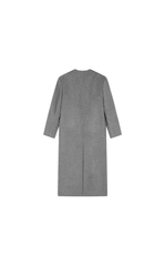 Coat / JNBY V-neck Wool-Cashmere Long Overcoat