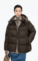 Down Coat / JNBY A-Line Detachable Hooded Down Coat