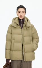 Down Coat / JNBY A-Line Detachable Hooded Down Coat
