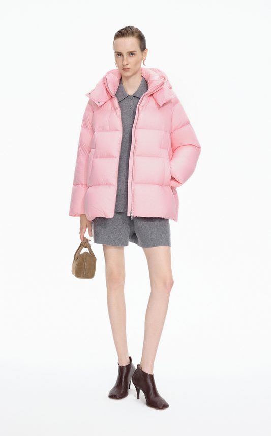 Down Coat / JNBY A-Line Detachable Hooded Down Coat