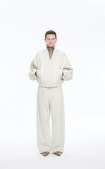 Down Coat / JNBY Denim texture Cropped Bomber Down Coat