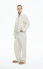 Down Coat / JNBY Denim texture Cropped Bomber Down Coat