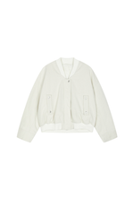 Down Coat / JNBY Denim texture Cropped Bomber Down Coat