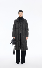 Down Coat / JNBY Long Streamlined Hooded Goose Down Coat