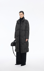 Down Coat / JNBY Long Streamlined Hooded Goose Down Coat