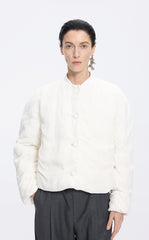 قماش بري / JNBY شكل O بدون قماشة بافل قصير