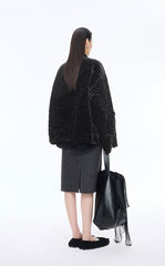 Down Coat / JNBY Oversized Cinched Mid-Length Down Coat