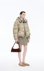 Down Coat / JNBY Oversized Deconstructed Short Down Jacket