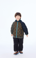 Down Coat / jnby by JNBY Colorblock Patchwork Hooded Down Coat